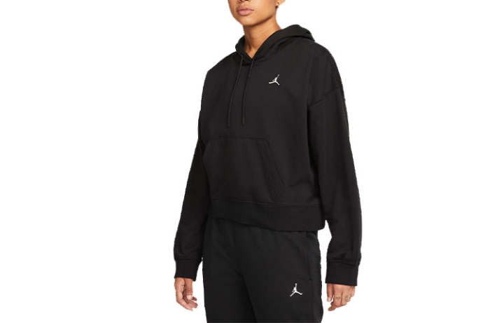 Jordan Jordan ESSENTIALS Sweatshirts Women's Black Hooded Thickened Regular