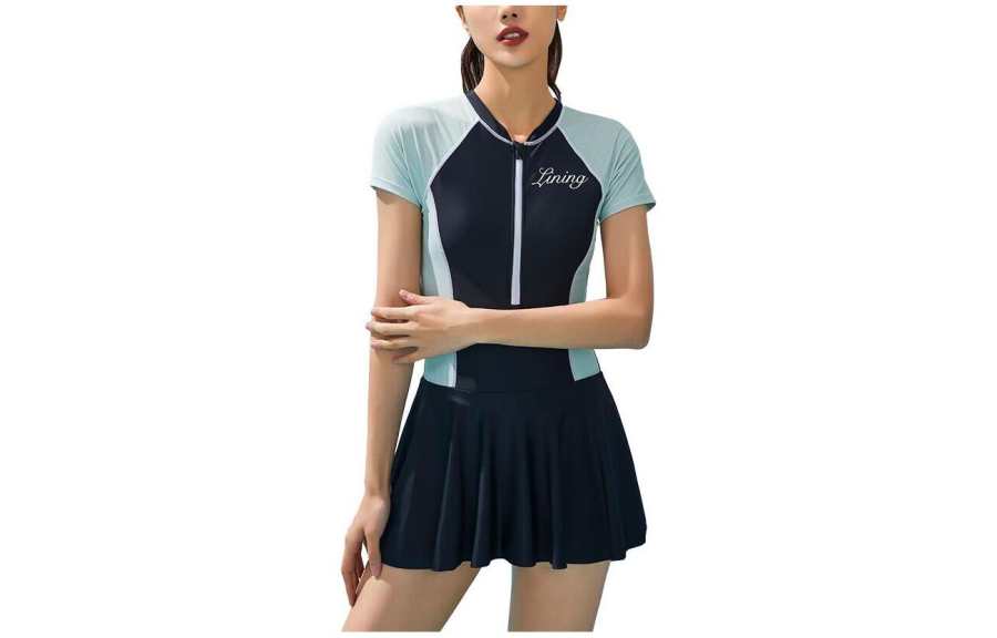 Li-Ning Li Ning One piece Swimsuit Women's Black Green