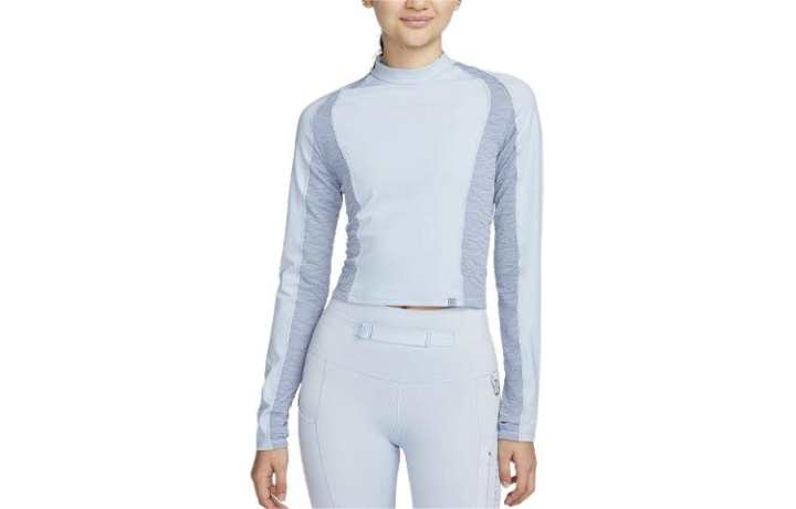 Nike Nike Raglan Sleeve T Shirt Women's Light Blue Gray
