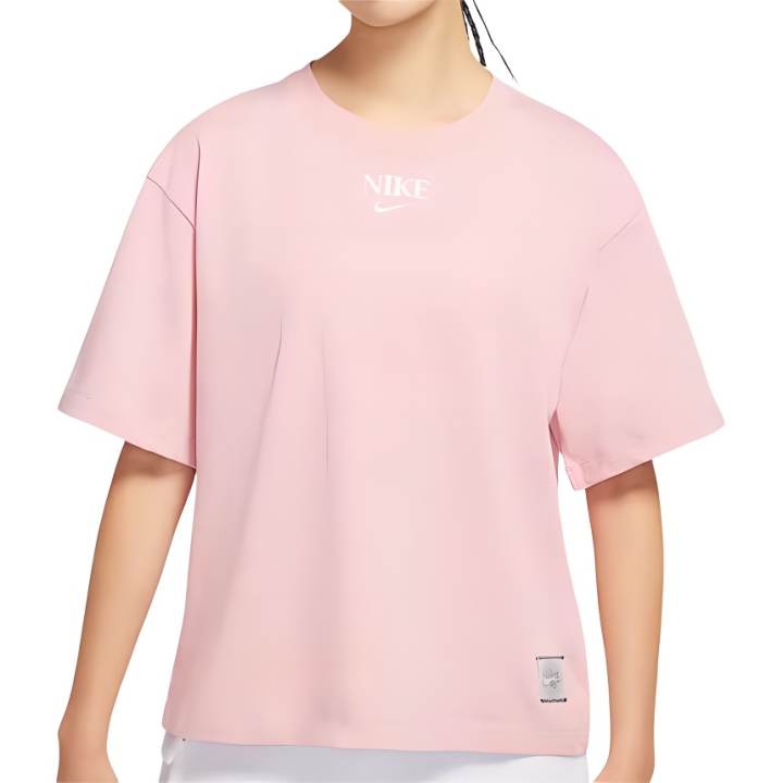 Nike Nike Drop Shoulder Sleeve T Shirt Women's Pink