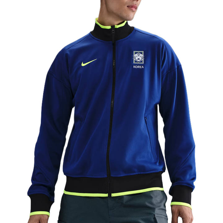 Nike Nike Dry Jackets Men's Global Blue/Black/Neon Yellow/Neon Yellow Stand Collar Moderate Other