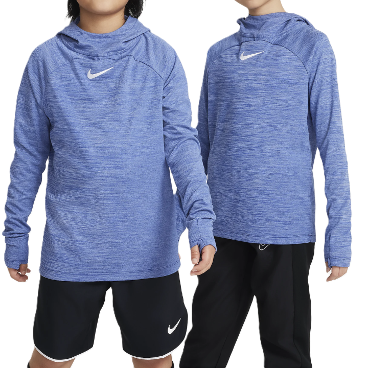 Nike Nike Dri FIT Sport Sweatshirt Deep Sapphire Blue / Pure White / Peak White / White Teenagers
