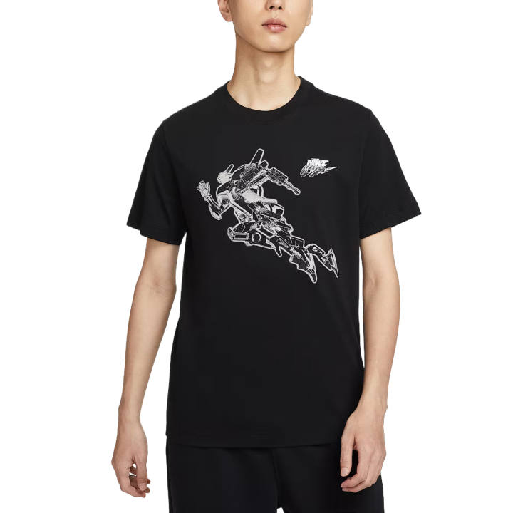 Nike Nike T Shirts Men's Black Crew Neck Moderate