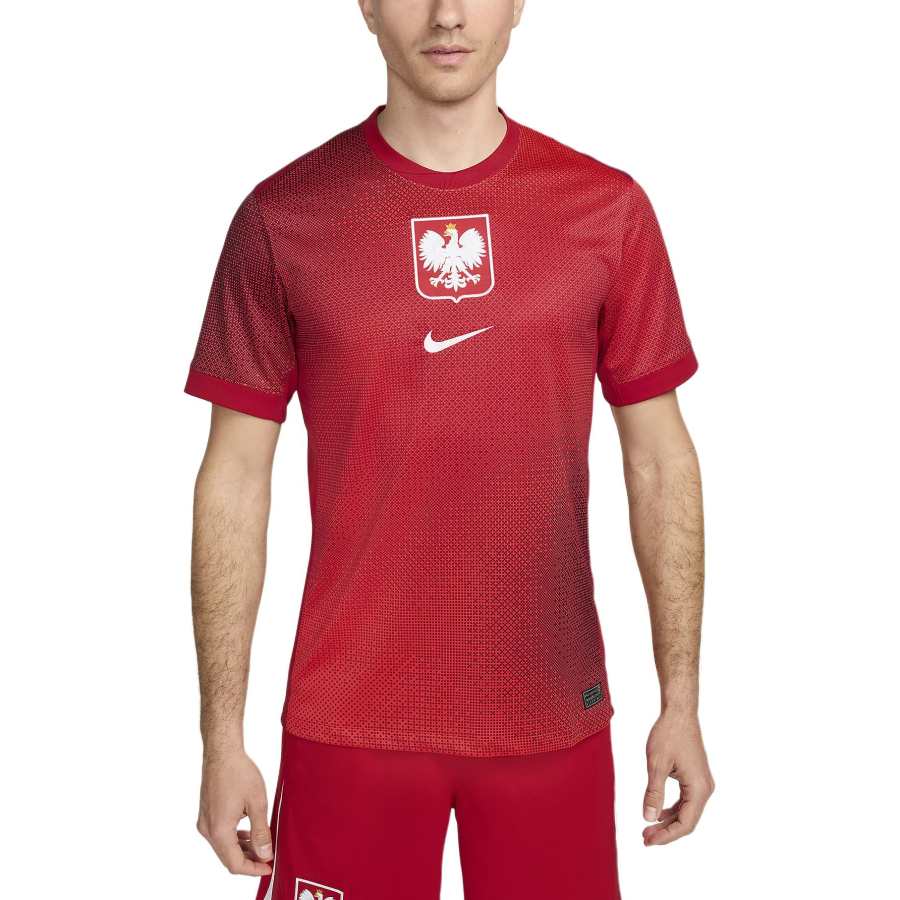 Nike Nike Poland National Team Soccer Jersey Men's Bright Dark Red