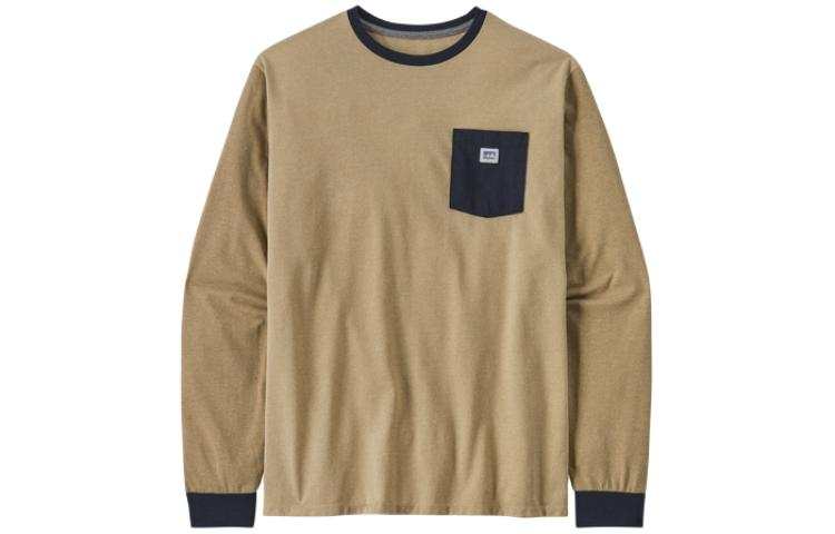 Patagonia Shop Sticker Pocket T Shirts Men's Crew Neck Moderate