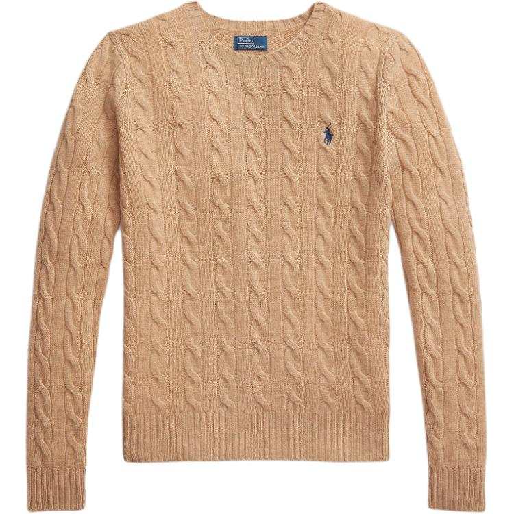 Polo Ralph Lauren Sweater Slim Fit Women's Camel Mixed Color
