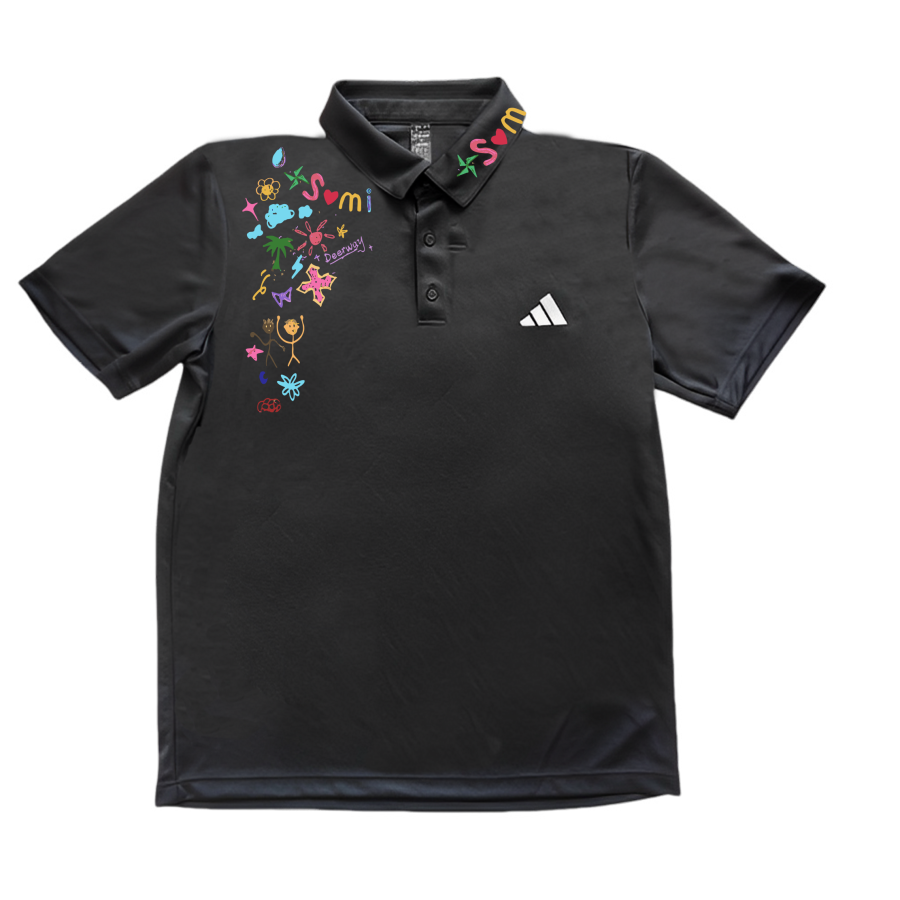 Adidas Adidas Polo Shirts Unisex Black Polo Collar Moderate Straight Fit