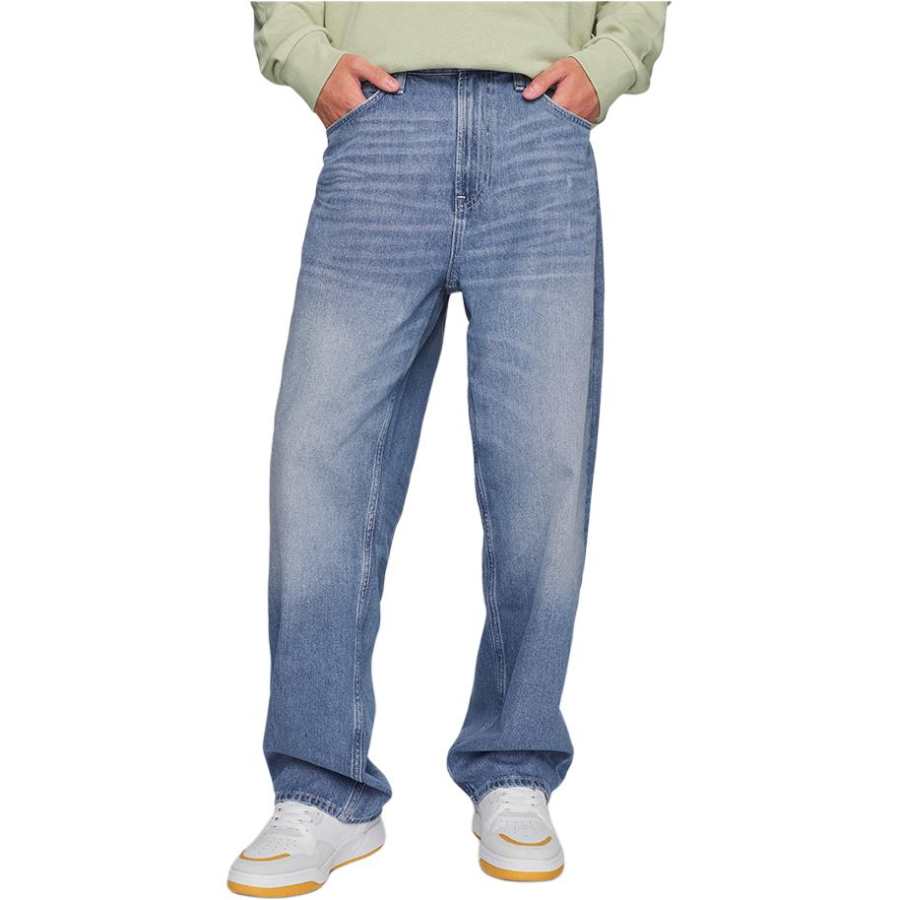 Lee Lee Jeans Men's Light Blue Moderate Straight Fit Pants