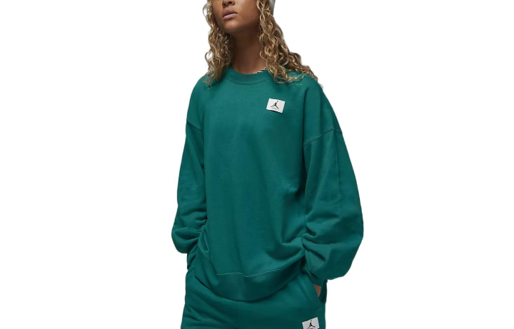 Jordan Jordan Sweatshirts Women's Green Crew Neck Moderate Regular