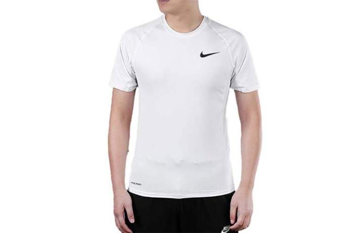 Nike Nike T Shirts Men's White Crew Neck Thin Straight Fit