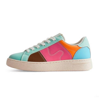Snow Know The Answer (SKTA) Snow Know The Answer SKTA Cushioning, Wear Resistant Low top Casual Shoes Men's Orange Blue