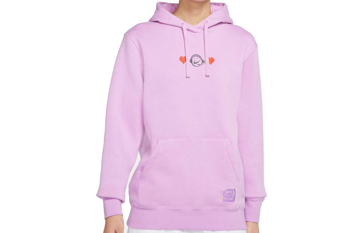 Nike Nike Sweatshirts Women's Pink Hooded Moderate Regular