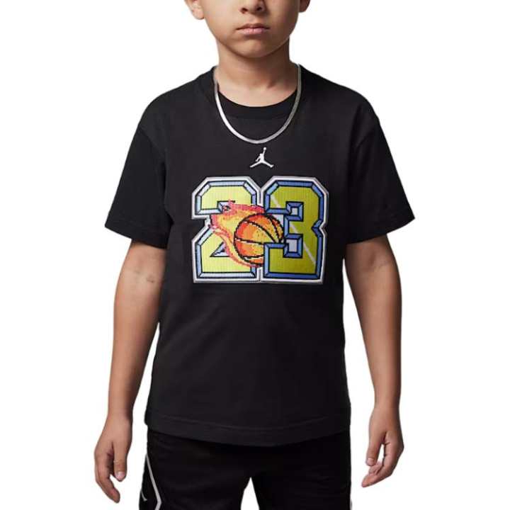 Jordan Jordan T Shirt Black Children Aged 3 7 Years Old