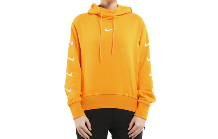 Nike Nike Sweatshirts Women's Yellow Hooded Moderate Regular