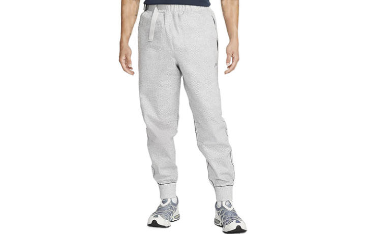 Nike Nike Knitted Sweatpants Men's Gray Moderate Cuffed Pants