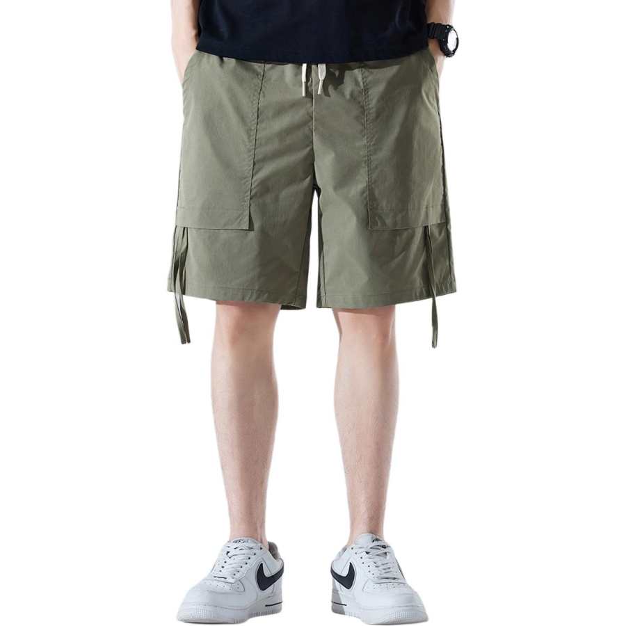 Tonlion Casual Shorts Men's Army Green