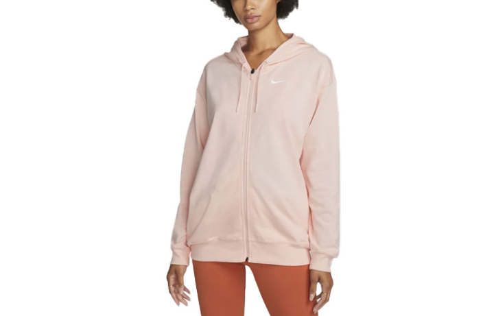 Nike Nike Sweatshirts Women's Light Pink Hooded Moderate Cardigan