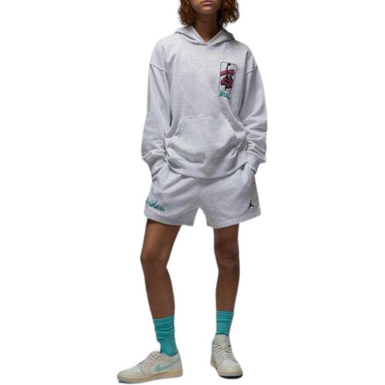 Jordan Jordan Brooklyn Fleece SS25 Casual Shorts Women's Birch Heather/Black