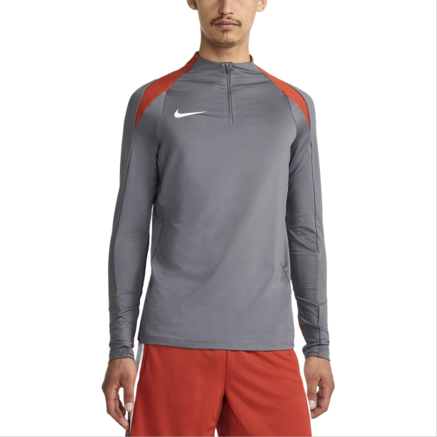 Nike Nike Dri FIT Soccer 1/2 Zip Drill Top Soccer Jersey Men's Iron Gray