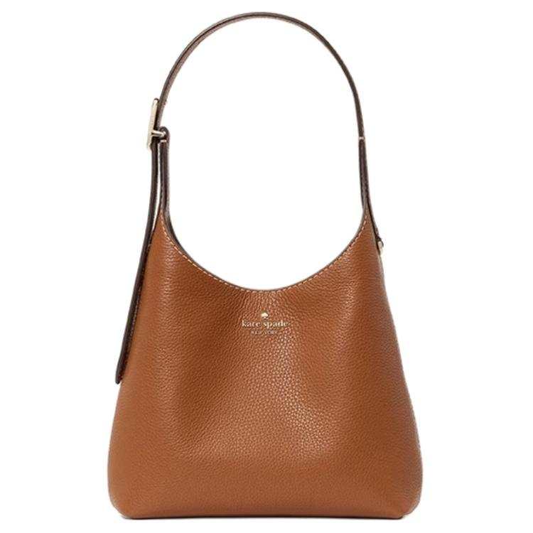 Kate Spade Cow Leather Hobo Bag Shoulder Bag Small Women's Warm Ginger