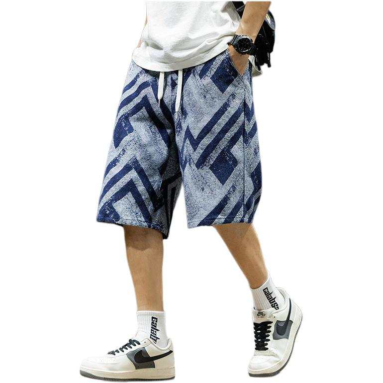 Tonlion Denim Shorts Men's Gray Blue