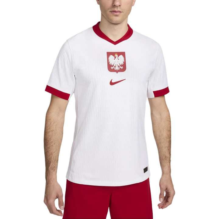 Nike Nike Poland National Team Poland 2024/25 Match Home Soccer Jersey Men's White