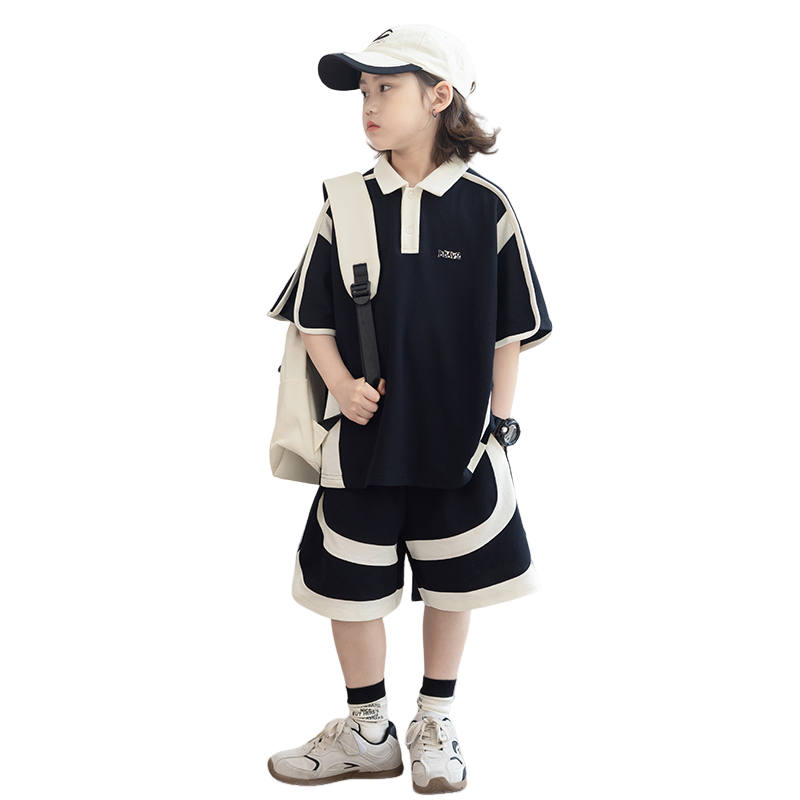Lanza Casual Sportswear 2 Piece Set Black Kids'