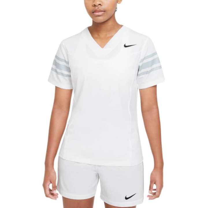 Nike Nike T Shirts Women's White V Neck Moderate Other