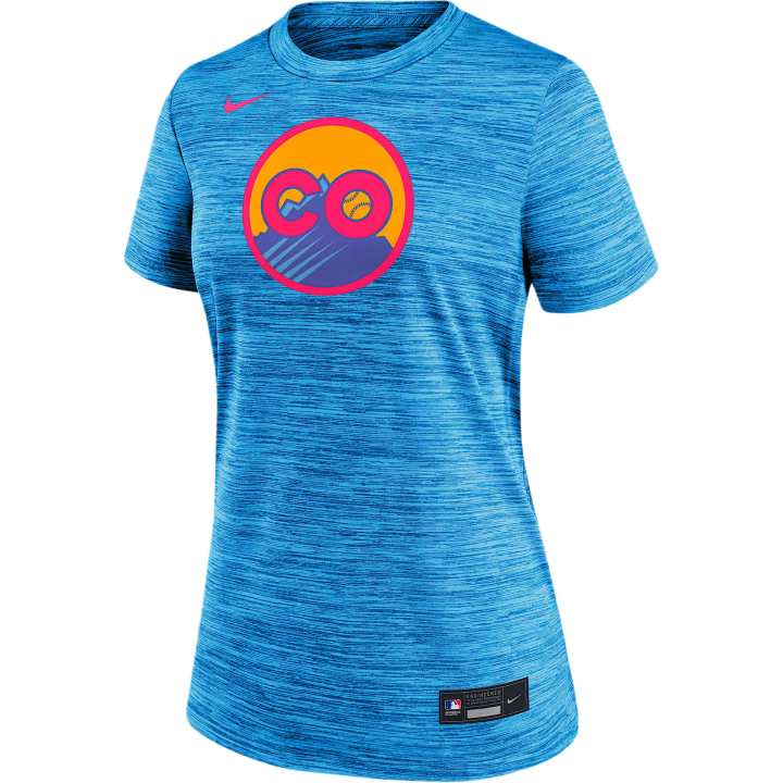 Nike Nike Colorado Rockies Authentic Collection City Connect Velocity Women's Nike Dri FIT Mlb T Shirt