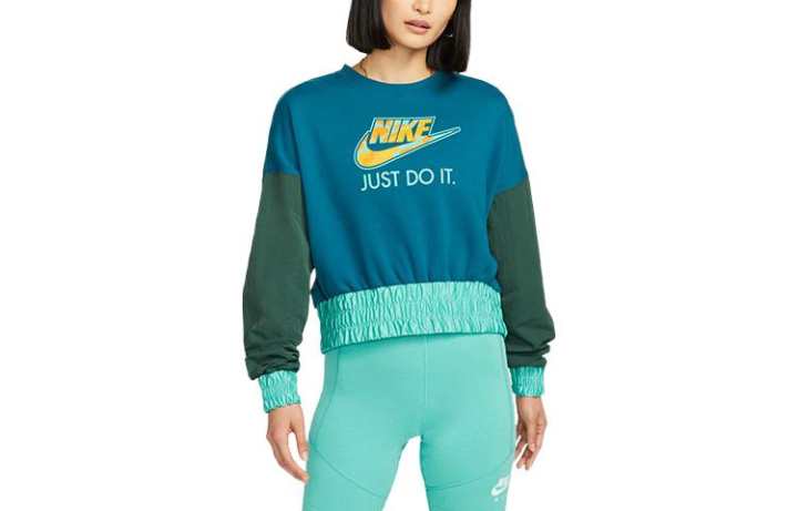 Nike Nike Sweatshirts Women's Turquoise Crew Neck Moderate Other