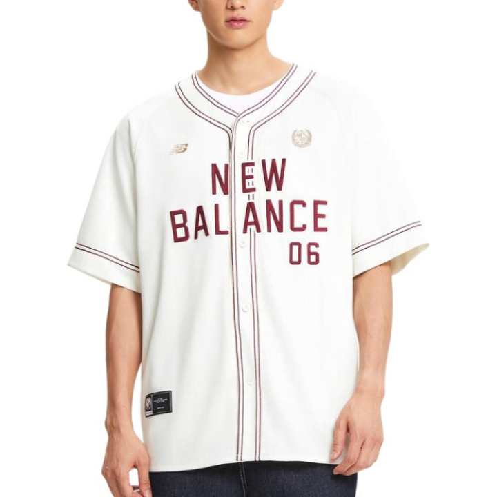 New Balance New Balance Baseball Jacket Men's Ivory White