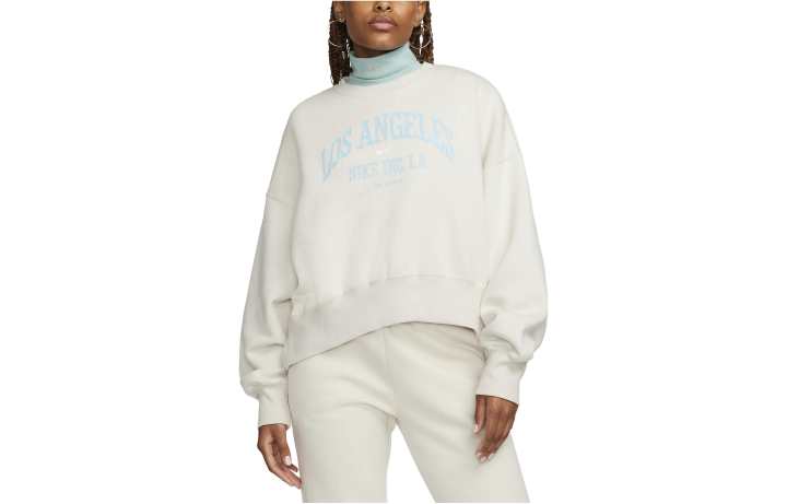 Nike Nike Sweatshirts Women's Ecru Crew Neck Moderate Other