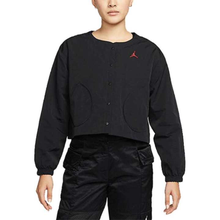 Jordan Jordan Jackets Women's Black Crew Neck Moderate Other
