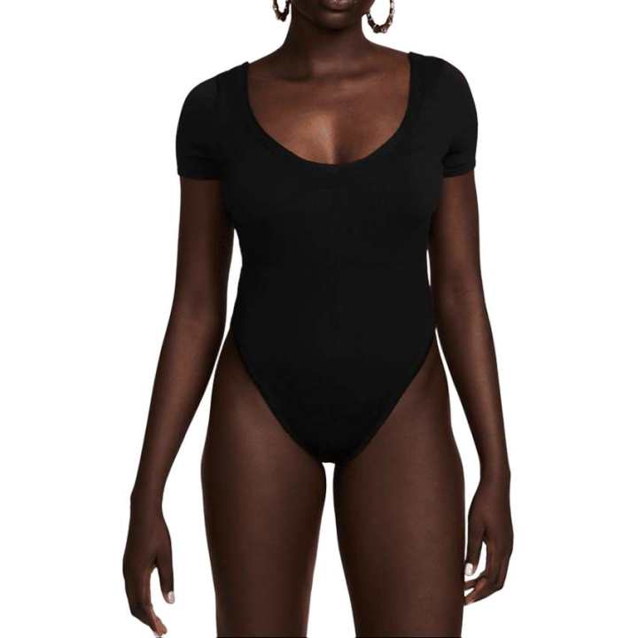 Nike Nike Bodysuits Women's Black Crew Neck