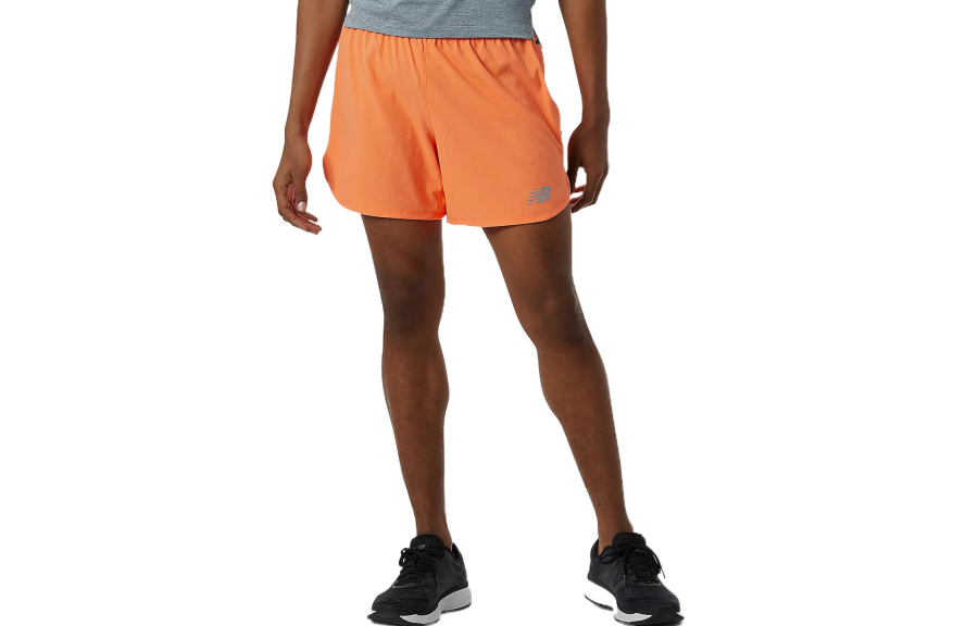 New Balance New Balance Impact Run 5 Inch Sports Shorts Men's Orange Thin
