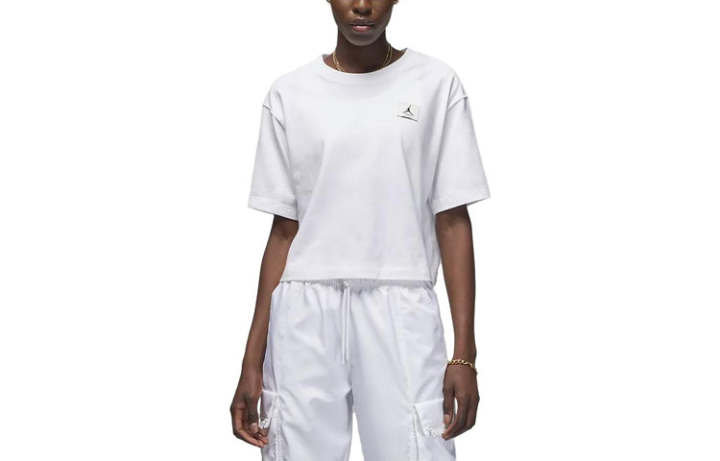 Jordan Jordan Drop Shoulder Sleeve T Shirt Women's White