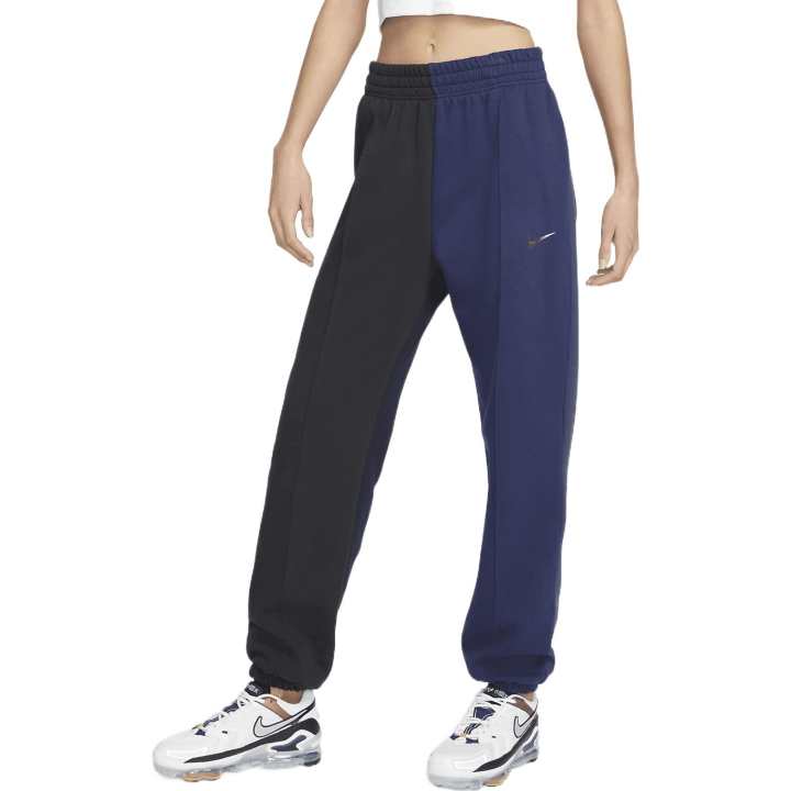 Nike Nike Knitted Sweatpants Women's Blue Black Thickened Cuffed Pants