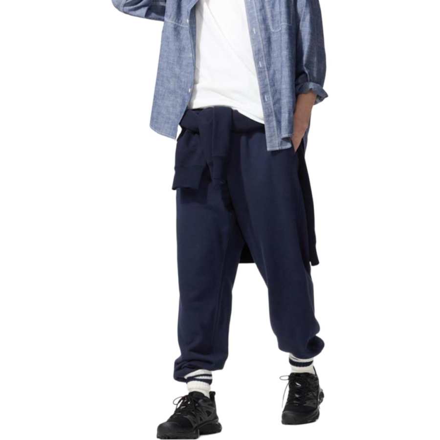 UNIQLO Casual Pants Unisex Navy Blue Moderate Sweatpants