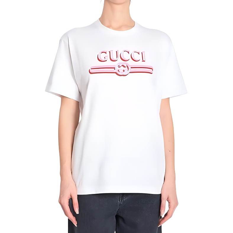 Gucci Printed cotton jersey T-shirt