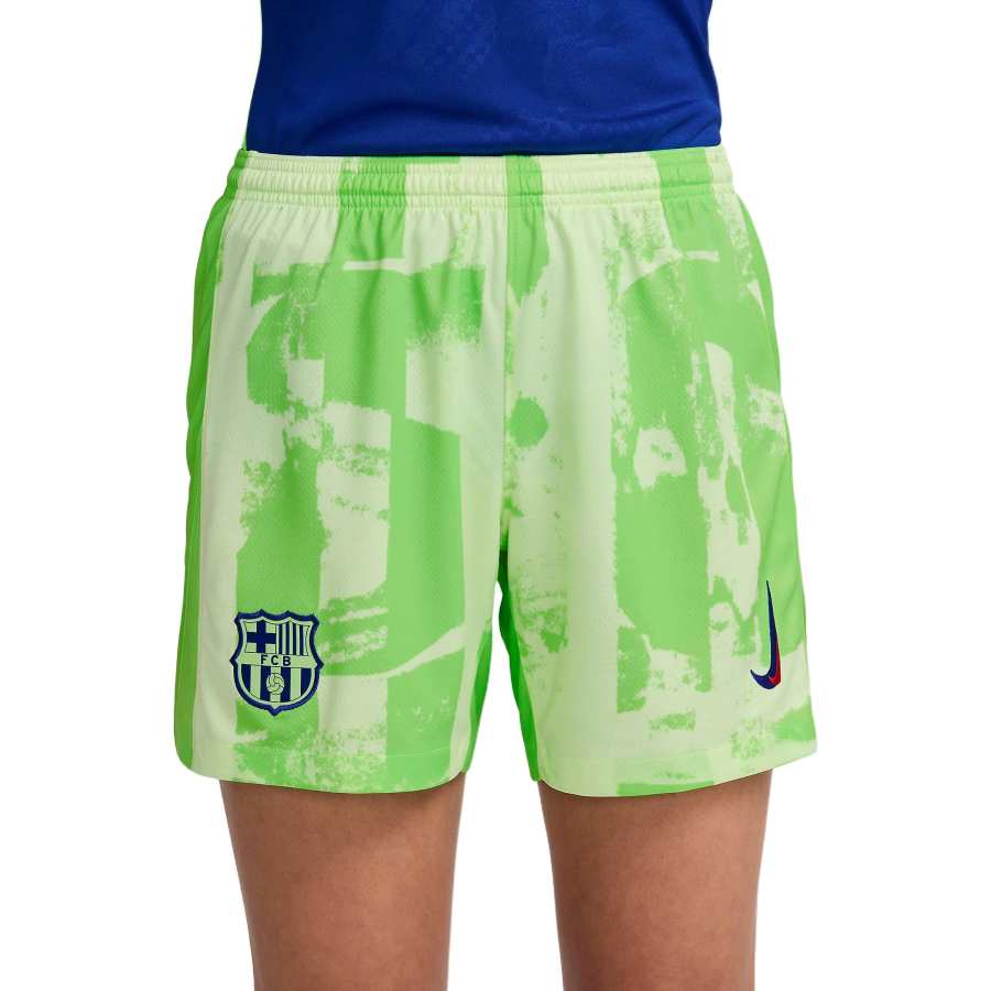 Nike Nike FCDri Fit Barcelona 2024/25 Stadium Third Soccer Bottom Women's Light Yellow / Stone Gray / Vintage