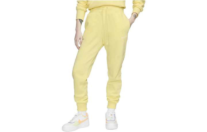 Nike Nike Knitted Sweatpants Women's Yellow Moderate Cuffed Pants