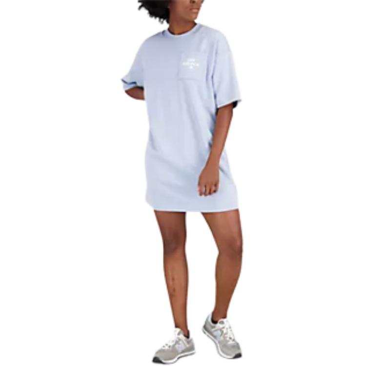New Balance New Balance Essentials Short Sleeved Dress Women's Light Blue
