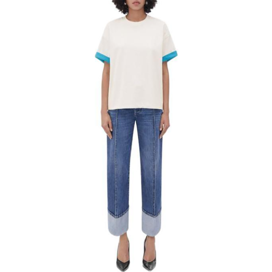 Bottega Veneta SS23 T Shirt Women's Chalk White