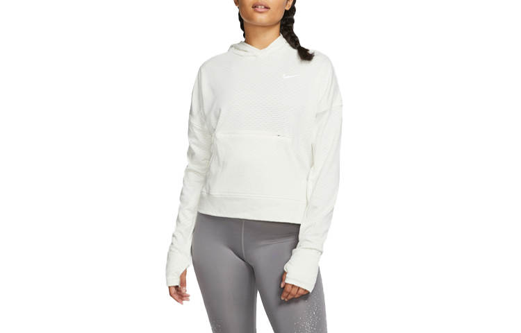 Nike Nike Sweatshirts Women's White Hooded Moderate Mock Two Piece