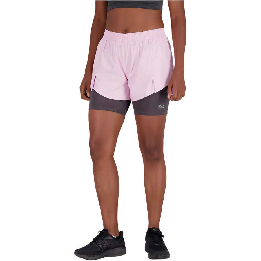 New Balance New Balance Short Impact Run At 3 Inch 2 in 1 Casual Shorts Women's Lilac Cloud