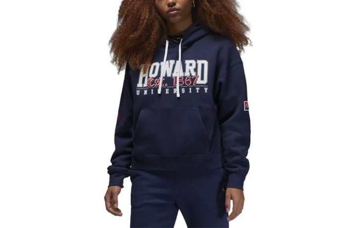 Jordan Jordan Sweatshirts Women's Navy Blue Hooded Moderate Regular