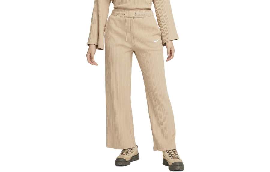 Nike Nike Knitted Sweatpants Women's Light Brown Moderate Straight Fit Pants