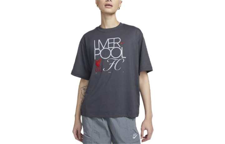 Nike Nike Drop Shoulder Sleeve T Shirt Women's Anthracite
