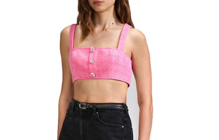 Self-portrait Self Portrait Tank Tops Women's Dark Pink Other