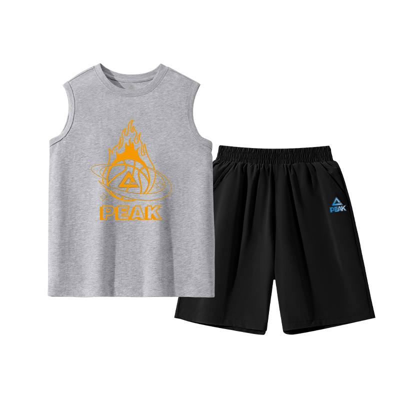 PEAK Kids Casual Sportswear Crew Neck Thin